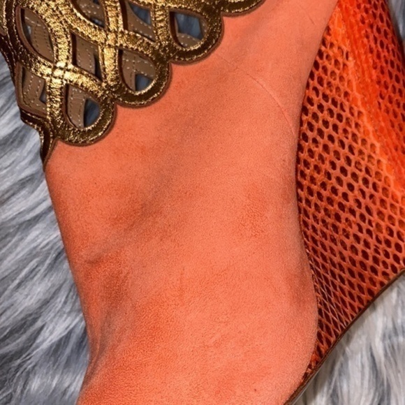 Elie Tahari US-9 open toe ankle boots fashion vibes (no box) New - Picture 11 of 11